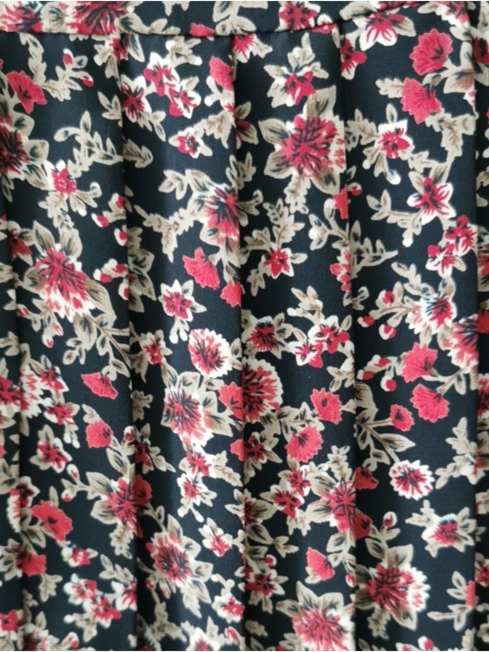 Womens DitzyFloral Pleated Women’s Prairiecore Cottagecore Skirt. 16 - Picture 4 of 8